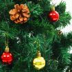 Artificial Christmas Tree with Baubles and LEDs Green 150 cm