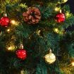 Artificial Christmas Tree with Baubles and LEDs Green 150 cm