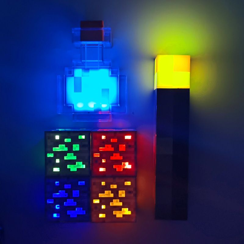 Minecraft Brownstone Torch Lamp | 11.5 Inch LED Night Light