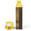 Minecraft Torch Shaped Water Bottle with Screw-on Lid, Durable Material Water Bottle Has Break Resistant Design Tumbler