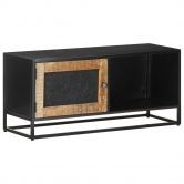 TV Cabinet 90x30x40 cm Rough Mango Wood