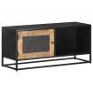 TV Cabinet 90x30x40 cm Rough Mango Wood