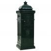 Pillar Letterbox Aluminium Vintage Style Rustproof Green