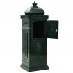 Pillar Letterbox Aluminium Vintage Style Rustproof Green