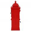 Pillar Letterbox Aluminium Vintage Style Rustproof Red