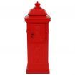 Pillar Letterbox Aluminium Vintage Style Rustproof Red