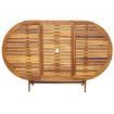7 Piece Folding Outdoor Dining Set Solid Acacia Wood