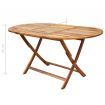 7 Piece Folding Outdoor Dining Set Solid Acacia Wood