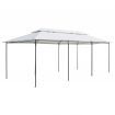 Gazebo with Curtains 600x298x270 cm White