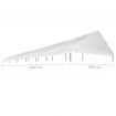 Party Tent Roof 6x12 m White 450 g/m²