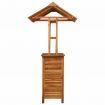 Outdoor Bar Table with Rooftop 122x106x217 cm Solid Acacia Wood