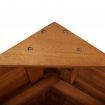 Outdoor Bar Table with Rooftop 122x106x217 cm Solid Acacia Wood