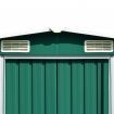 Garden Shed 257x298x178 cm Metal Green