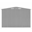 Garden Shed 257x298x178 cm Metal Grey