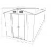 Garden Shed 257x298x178 cm Metal Anthracite