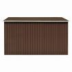 Garden Shed 257x298x178 cm Metal Brown