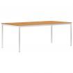 Garden Dining Table 200x100x75 cm Solid Acacia Wood and Stainless Steel