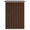 Garden Storage Shed Brown 204x132x186 cm Steel