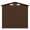 Garden Storage Shed Brown 204x132x186 cm Steel