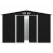 Garden Storage Shed Anthracite Steel 257x205x178 cm