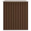 Garden Storage Shed Brown 257x205x178 cm Steel