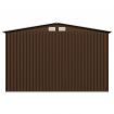 Garden Storage Shed Brown 257x205x178 cm Steel