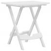 Folding Garden Table 45.5x38.5x50 cm White