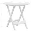 Folding Garden Table 45.5x38.5x50 cm White