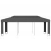 Gazebo with Double Roof 3x6 m Anthracite