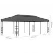 Gazebo Marquee 3x6 m Anthracite