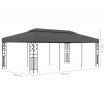 Gazebo 3x6 m Anthracite