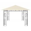 Gazebo with Mosquito Net 4x3x2.73 m Cream 180 g/m²