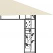 Gazebo with Mosquito Net 4x3x2.73 m Cream 180 g/m²