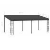 Wall-mounted Gazebo 3x6 m Anthracite Fabric