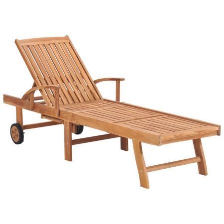 wooden loungers garden