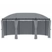 Gazebo with Curtains 530x350x265 cm Anthracite