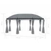 Gazebo with Curtains 530x350x265 cm Anthracite