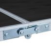 Foldable Camping Table Grey Aluminium 120x60 cm