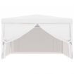 Party Tent with 4 Mesh Sidewalls 4x4 m White