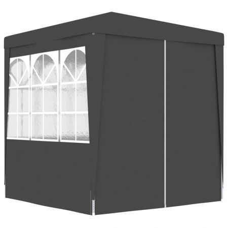 Professional Party Tent with Side Walls 2x2 m Anthracite 90 g/m²