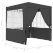 Professional Party Tent with Side Walls 2.5x2.5 m Anthracite 90 g/m²