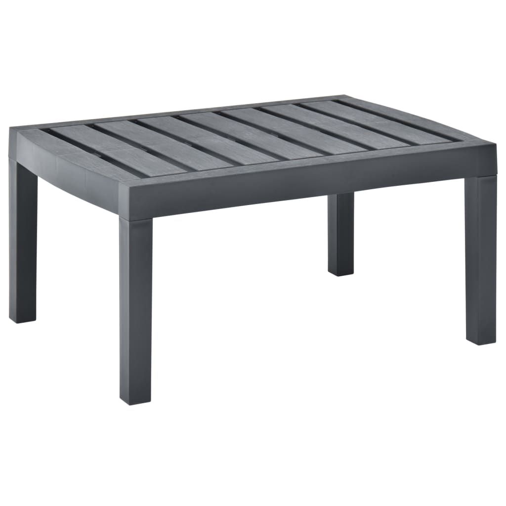 Lounge Table Anthracite 78x55x38 cm Plastic