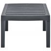 Lounge Table Anthracite 78x55x38 cm Plastic