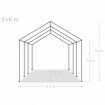 Storage Tent PE 3x6 m White