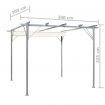 Pergola with Retractable Roof Cream White 3x3 m Steel