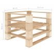 Garden Pallet Armchair Wood