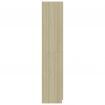 3-Door Wardrobe Sonoma Oak 120x50x180 cm Chipboard