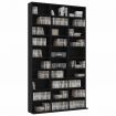 CD Cabinet Black 102x23x177,5 cm Chipboard
