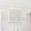 Bathroom Mirror High Gloss White 40x1.5x37 cm Chipboard