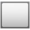 Bathroom Mirror High Gloss Grey 40x1.5x37 cm Chipboard